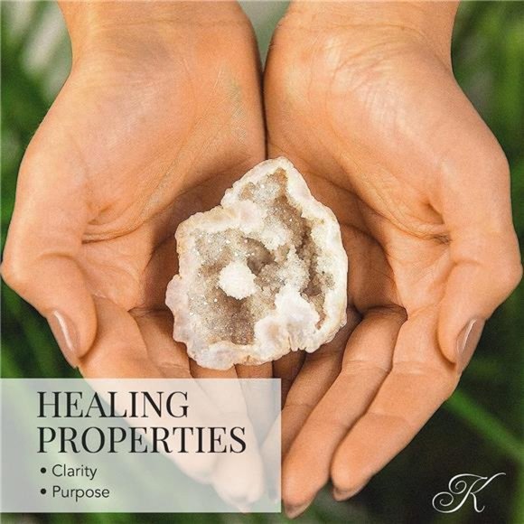 Angel Aura Quartz Geode-Titanium Bonded High Energy Crystal Cuarzo Cluster/Druzy - Picture 3 of 6